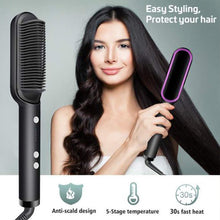 Electric Professional Hair Straightening Brush (Random Color)